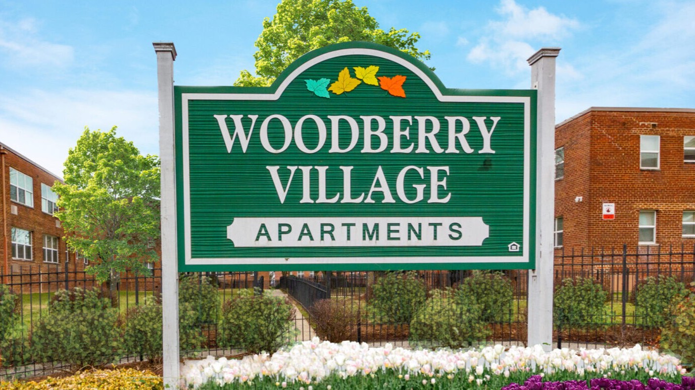 The Woodberry Village Apartments sign