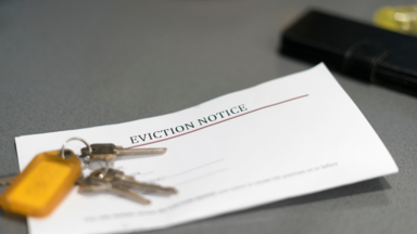 An eviction notice letter