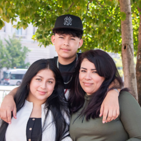 Wendy Guix and her children